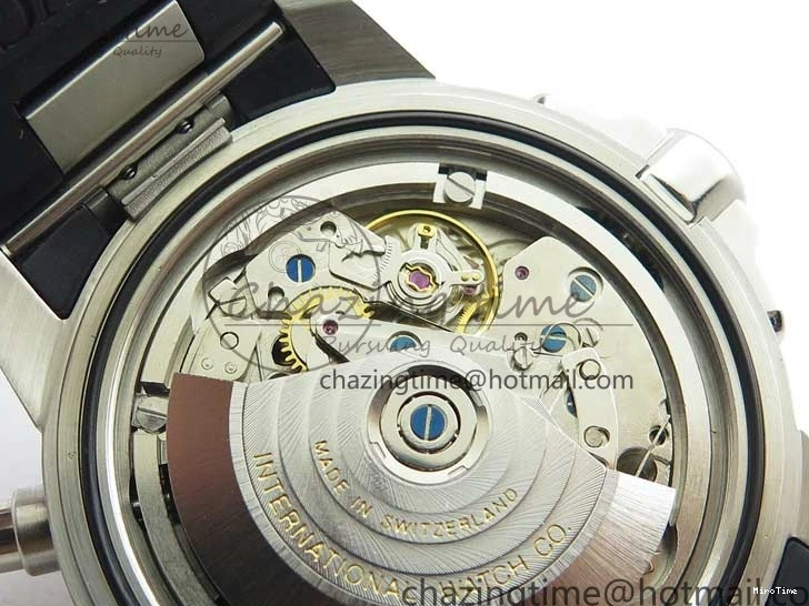 MIROTIME 1224 Aquatimer Chrono IW376803 V6F 1:1 Best Edition Blue Dial on Ruber Strap A Neat 7083